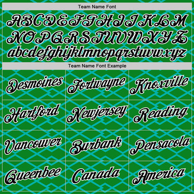 Custom Grass Green Black-Aqua 3D Esports Performance T-Shirt