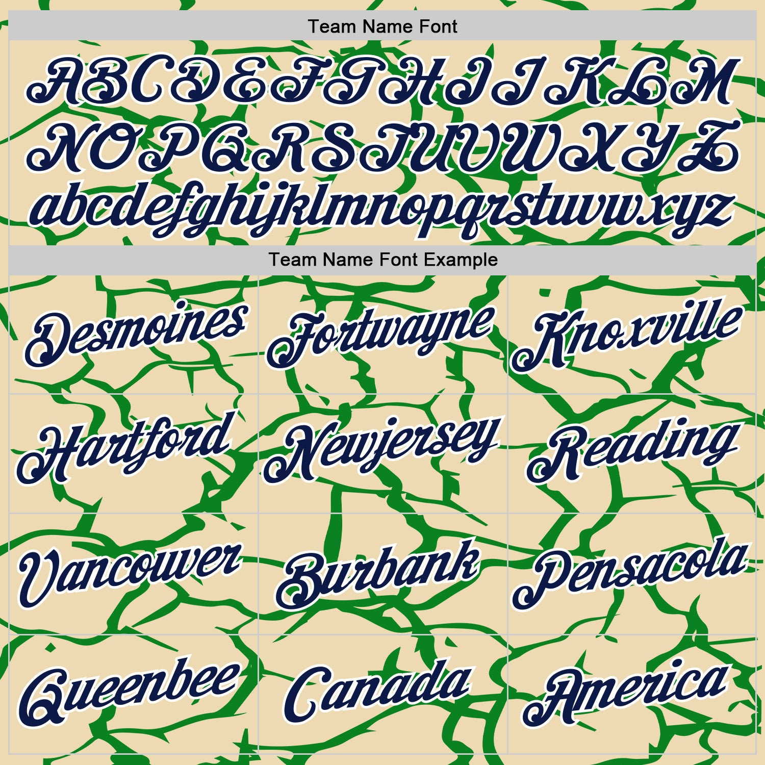 Custom Cream Navy-Grass Green 3D Esports Performance T-Shirt