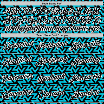 Custom Black Lakes Blue-White 3D Esports Performance T-Shirt