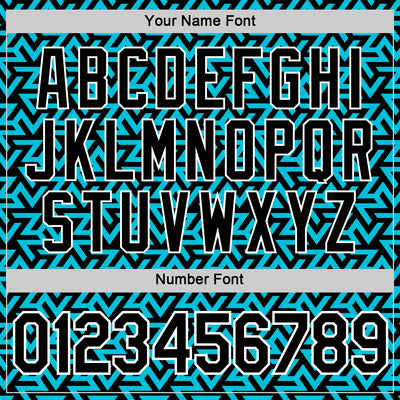 Custom Black Lakes Blue-White 3D Esports Performance T-Shirt