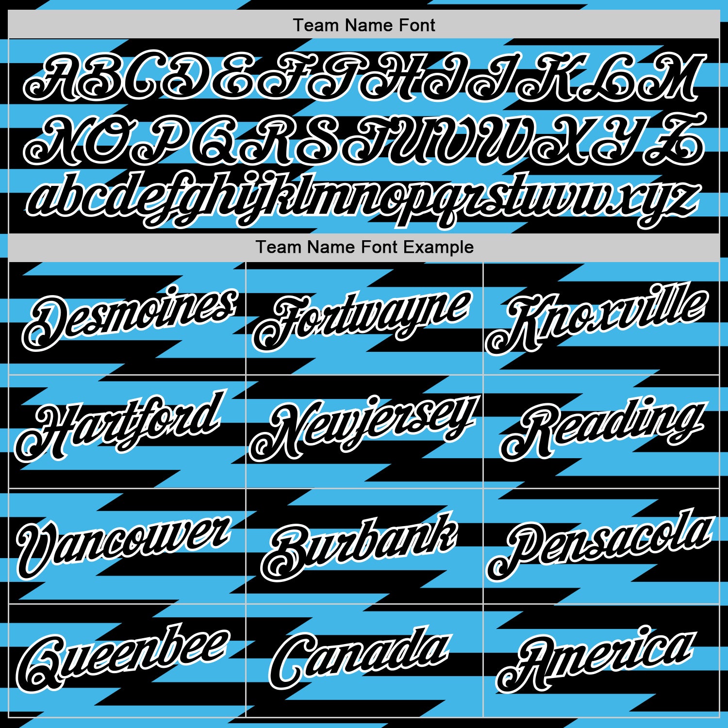 Custom Black Sky Blue-White 3D Esports Performance T-Shirt