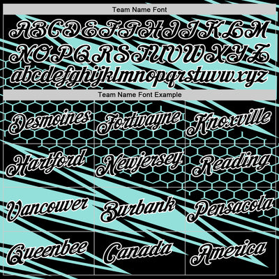 Custom Black Ice Blue-White 3D Esports Performance T-Shirt