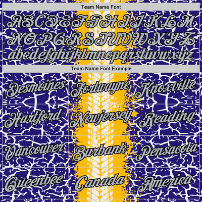 Custom Dark Purple Light Gray Gold-Black 3D Esports Performance T-Shirt