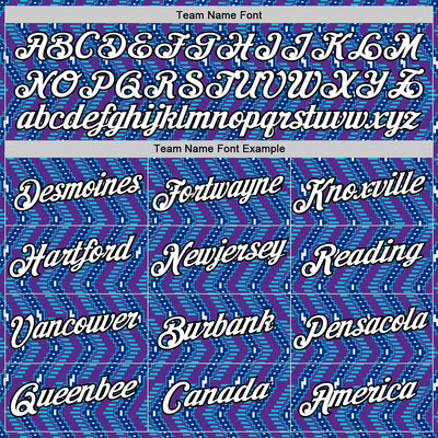 Custom Purple Royal-Lakes Blue 3D Esports Performance T-Shirt