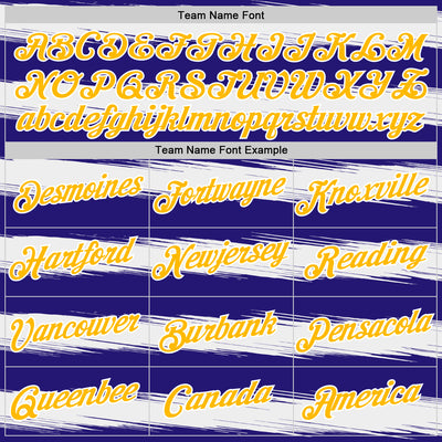 Custom Dark Purple Gold-White 3D Esports Performance T-Shirt