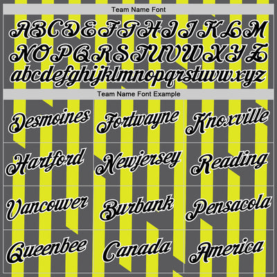 Custom Steel Gray Black-Neon Yellow 3D Esports Performance T-Shirt