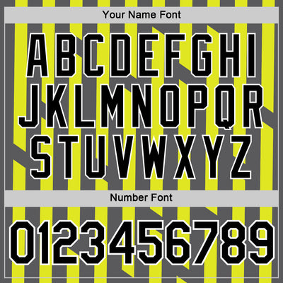 Custom Steel Gray Black-Neon Yellow 3D Esports Performance T-Shirt