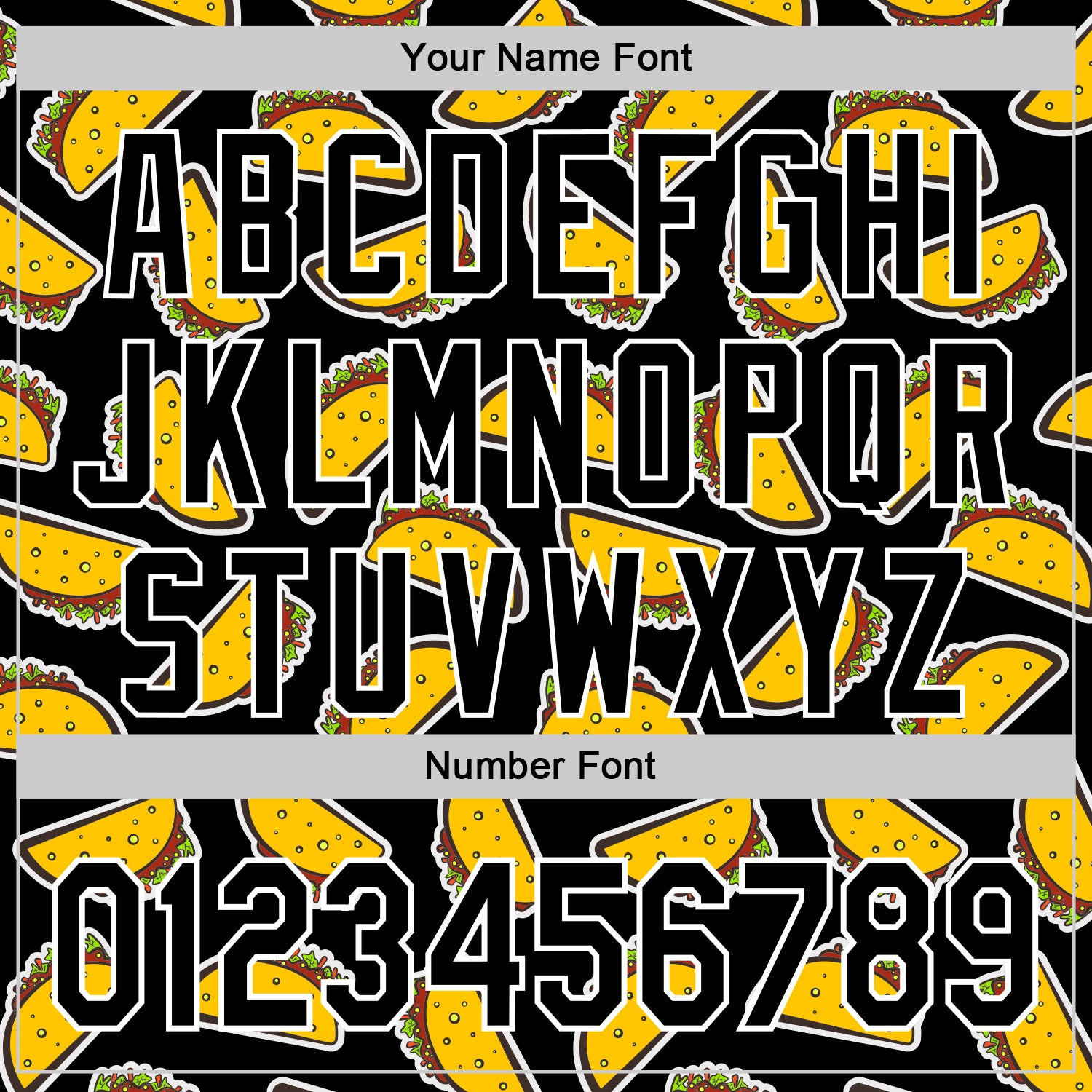 Custom Black White 3D Mexican Festival Taco Cinco de Mayo Authentic Baseball Jersey