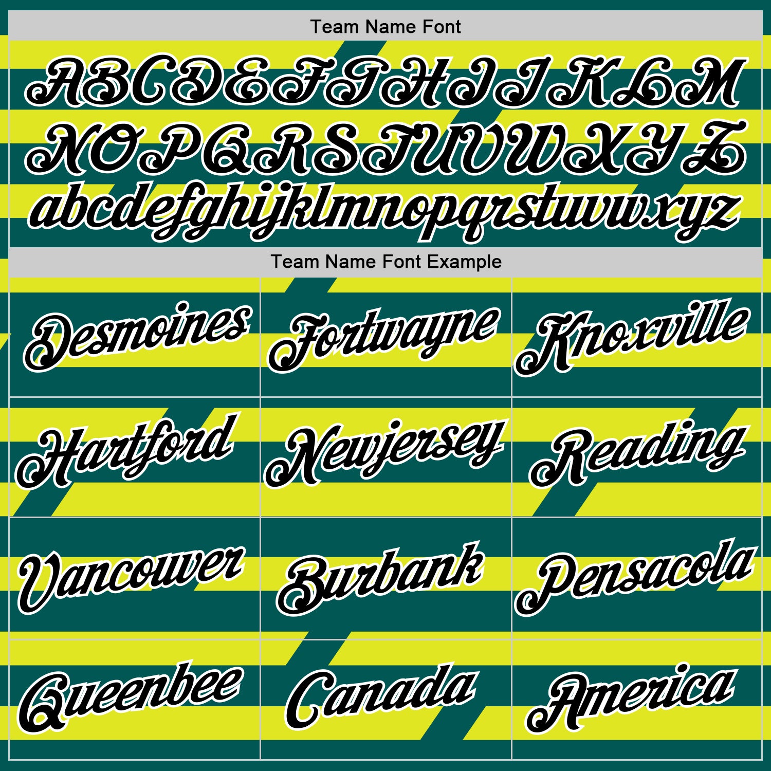 Custom Midnight Green Black-Neon Yellow 3D Esports Performance T-Shirt