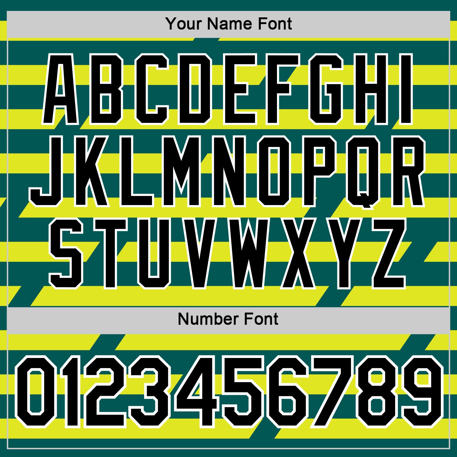 Custom Midnight Green Black-Neon Yellow 3D Esports Performance T-Shirt