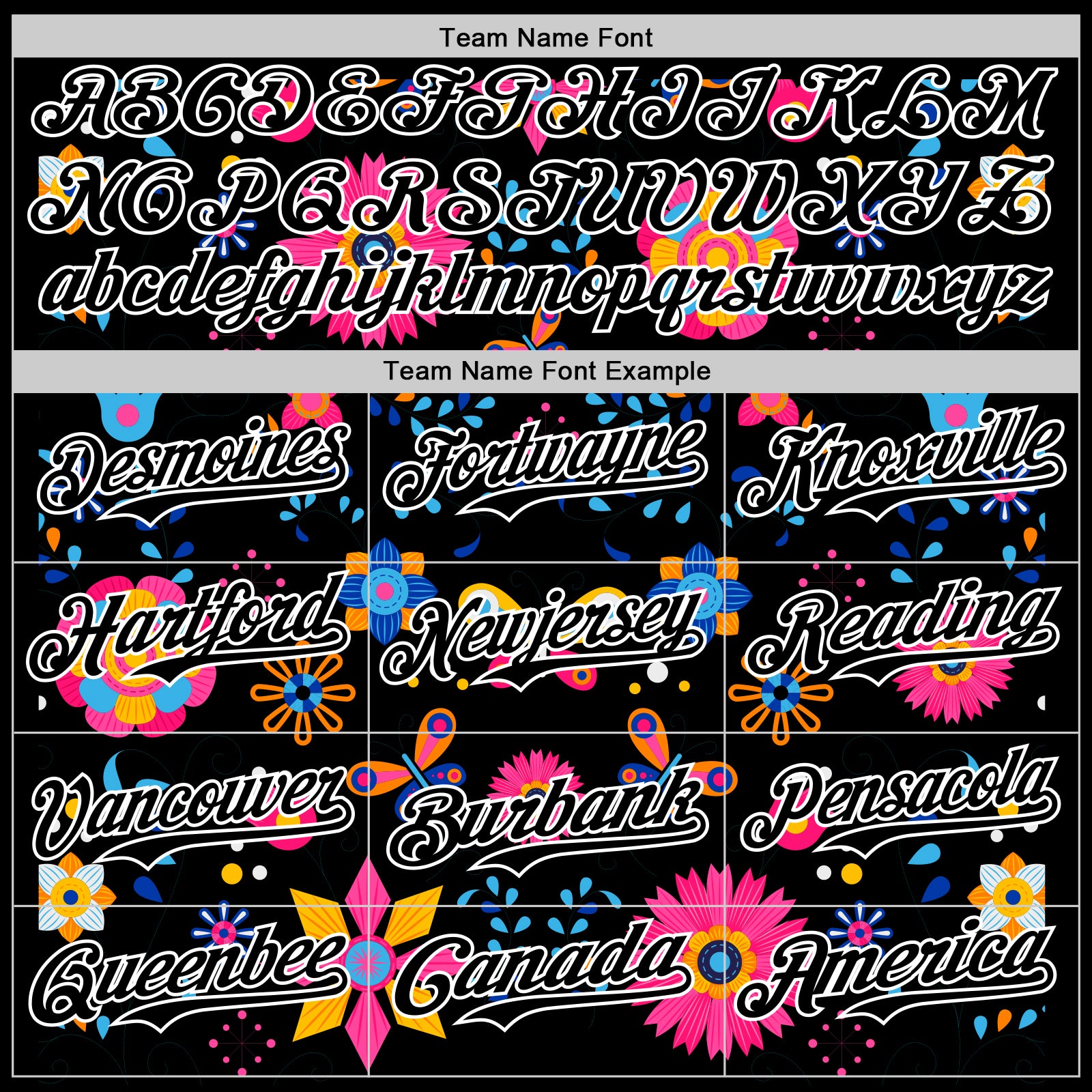 Custom Black White 3D Mexican Festival Flower Cinco de Mayo Authentic Baseball Jersey