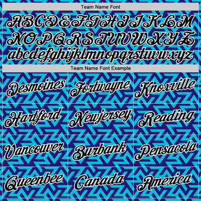 Custom Dark Purple Black-Lakes Blue 3D Esports Performance T-Shirt