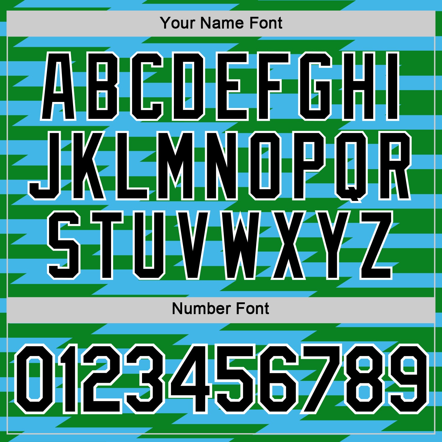 Custom Grass Green Black-Sky Blue 3D Esports Performance T-Shirt