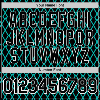 Custom Black Aqua-White 3D Esports Performance T-Shirt