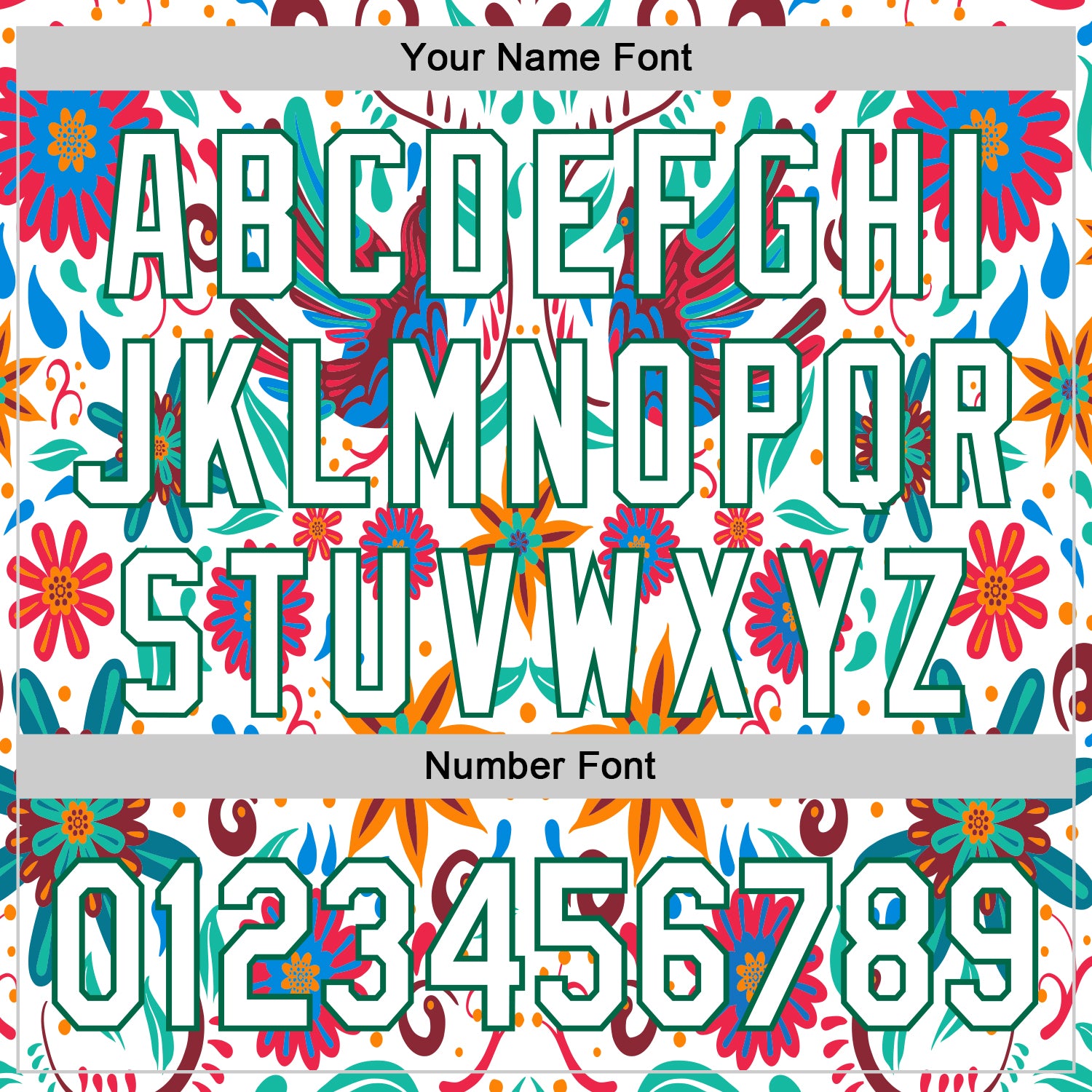 Custom White Kelly Green 3D Mexican Festival Flower Cinco de Mayo Authentic Baseball Jersey