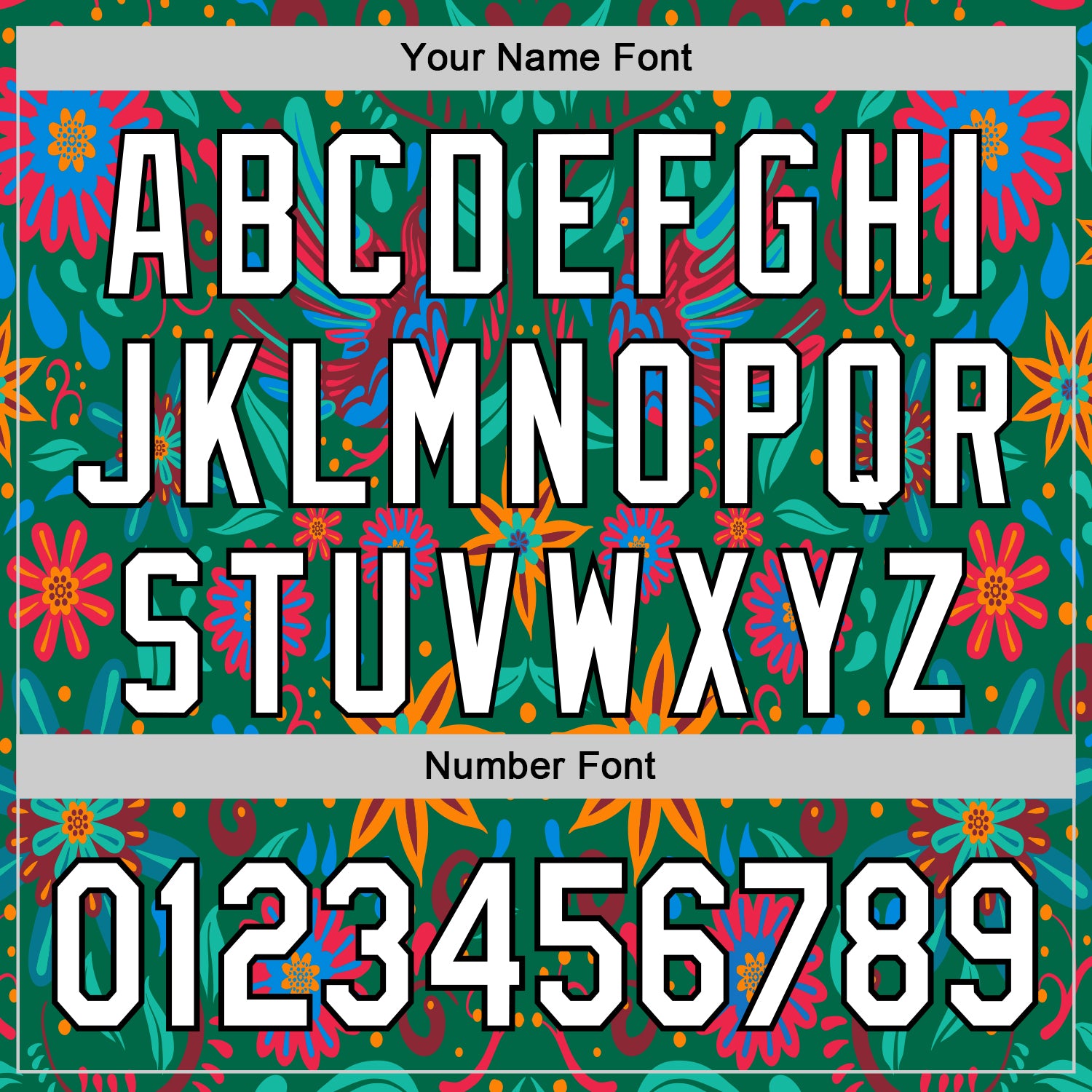 Custom Kelly Green White-Black 3D Mexican Festival Flower Cinco de Mayo Authentic Baseball Jersey