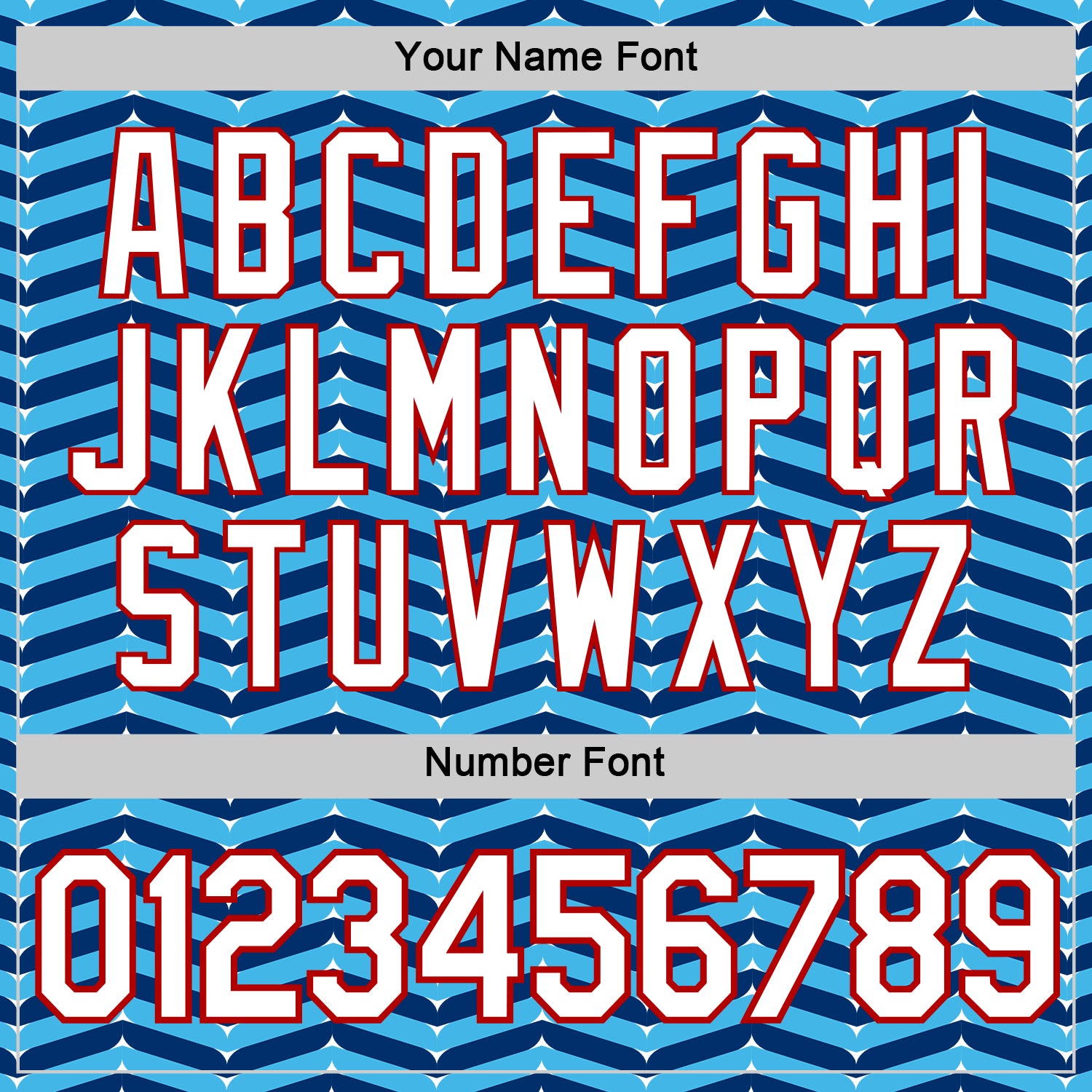 Custom White Sky Blue US Navy Blue-Red 3D Esports Performance T-Shirt