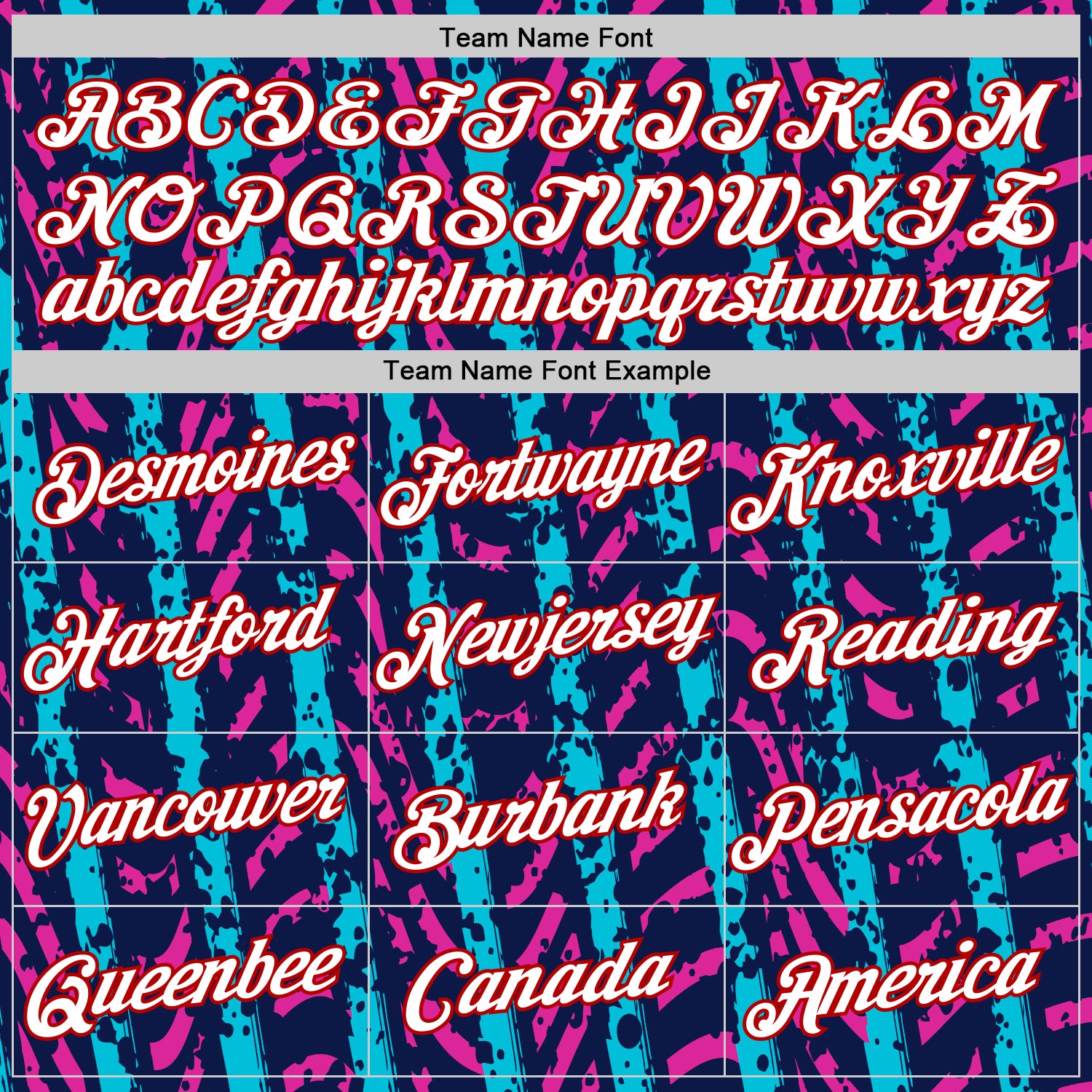 Custom Navy Lakes Blue Deep Pink-Red 3D Esports Performance T-Shirt