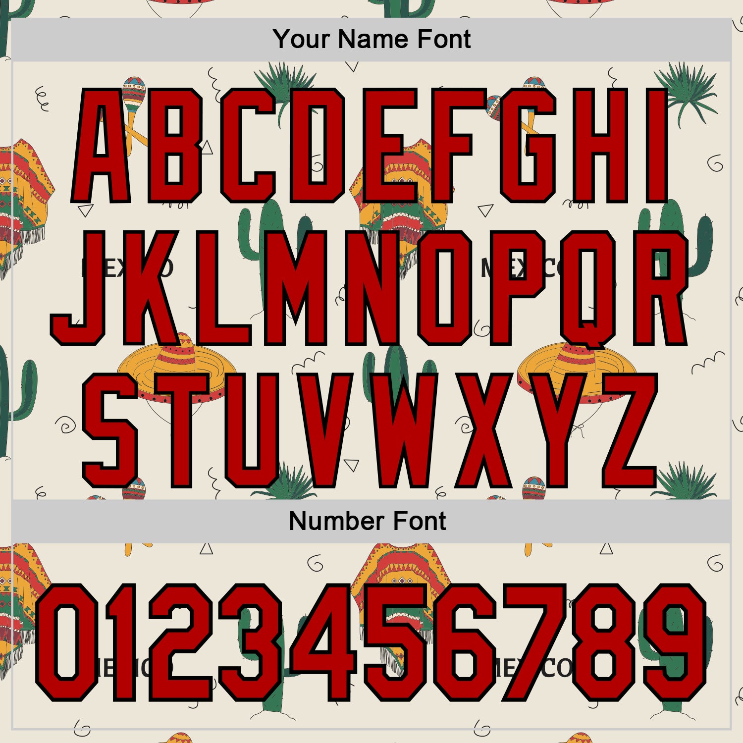 Custom Cream Red-Black 3D Mexican Festival Cactus And Sombrero Cinco de Mayo Authentic Baseball Jersey