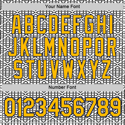 Custom White Gold Black-Navy 3D Esports Performance T-Shirt