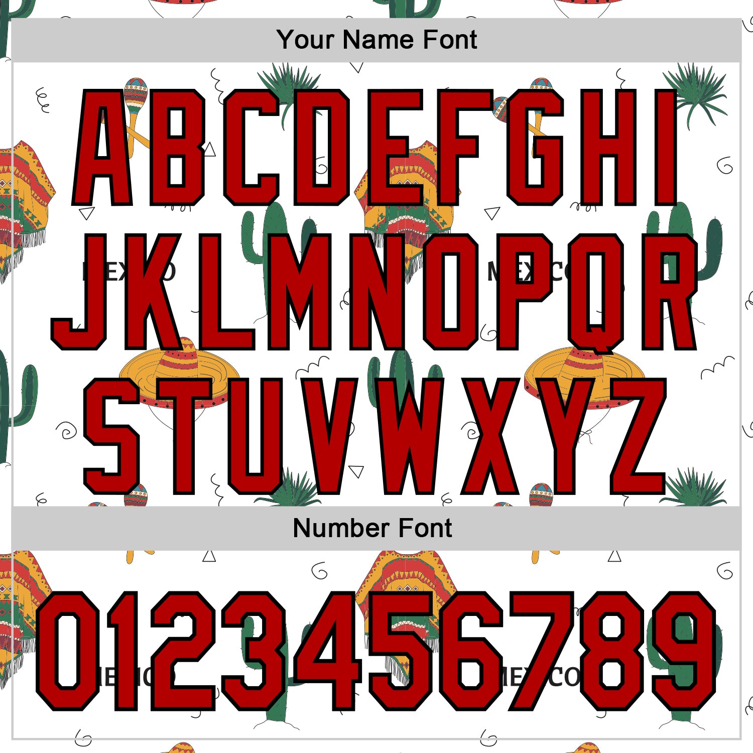 Custom White Red-Black 3D Mexican Festival Cactus And Sombrero Cinco de Mayo Authentic Baseball Jersey