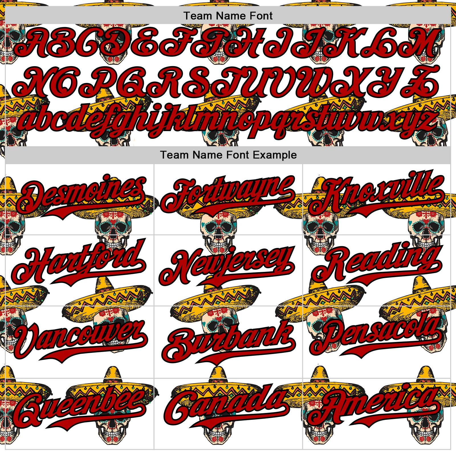 Custom White Red-Black 3D Mexican Festival Skull With Sombrero Cinco de Mayo Authentic Baseball Jersey