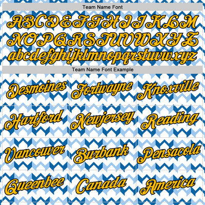 Custom White Gold Blue-Black 3D Esports Performance T-Shirt