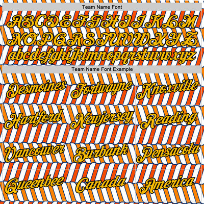 Custom White Gold Orange US Navy Blue-Black 3D Esports Performance T-Shirt