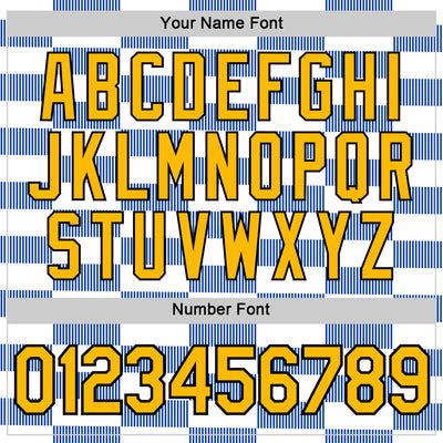 Custom White Gold Thunder Blue-Black 3D Esports Performance T-Shirt