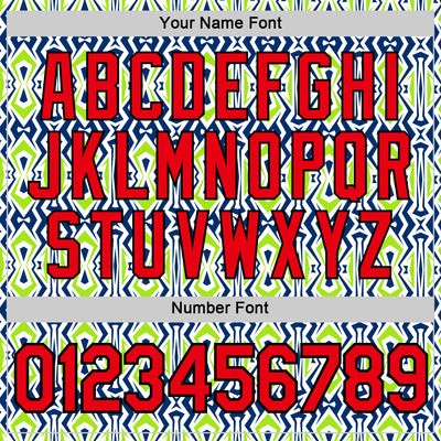 Custom White Fire Red US Navy Blue Aurora Green-Black 3D Esports Performance T-Shirt