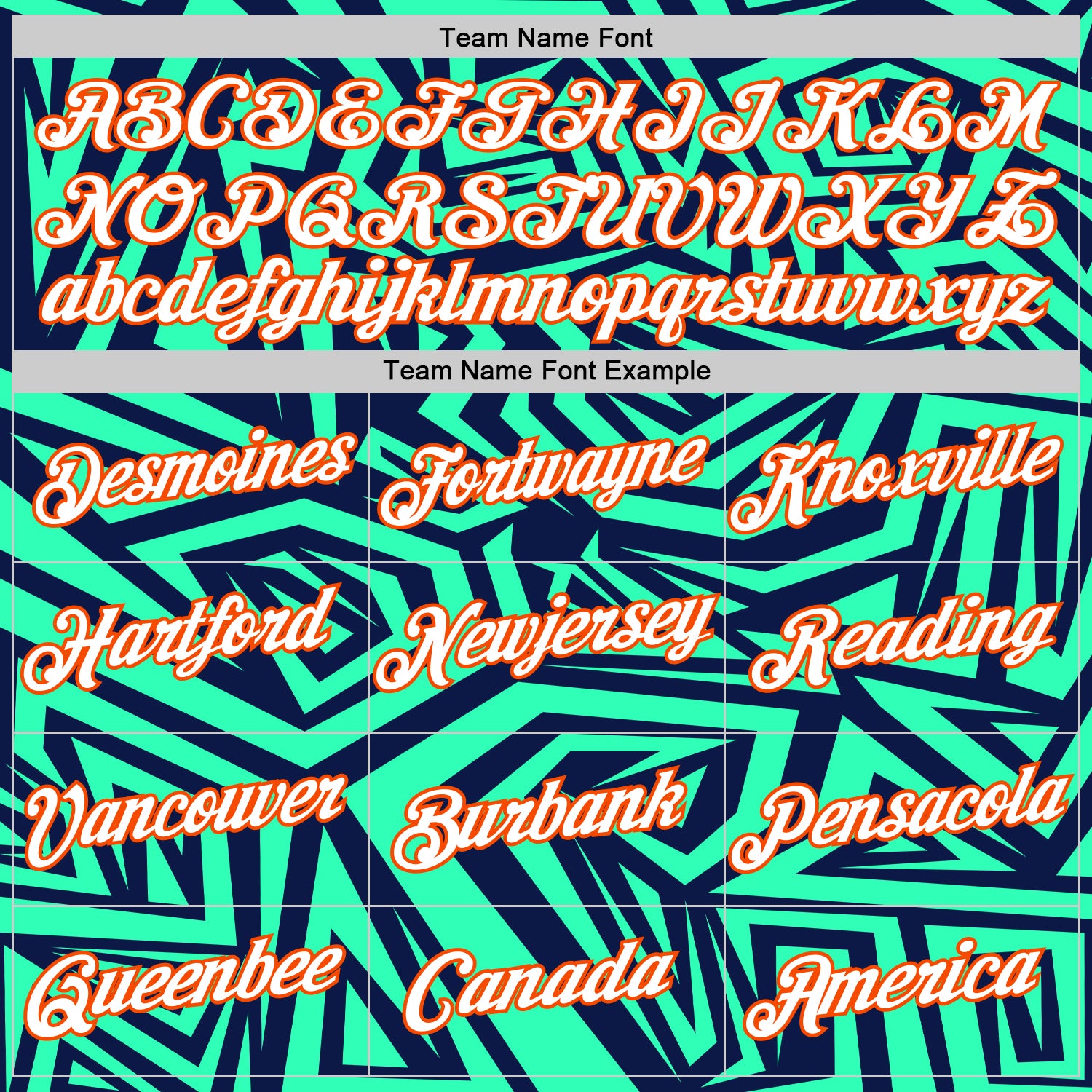 Custom Navy Pea Green-Orange 3D Esports Performance T-Shirt