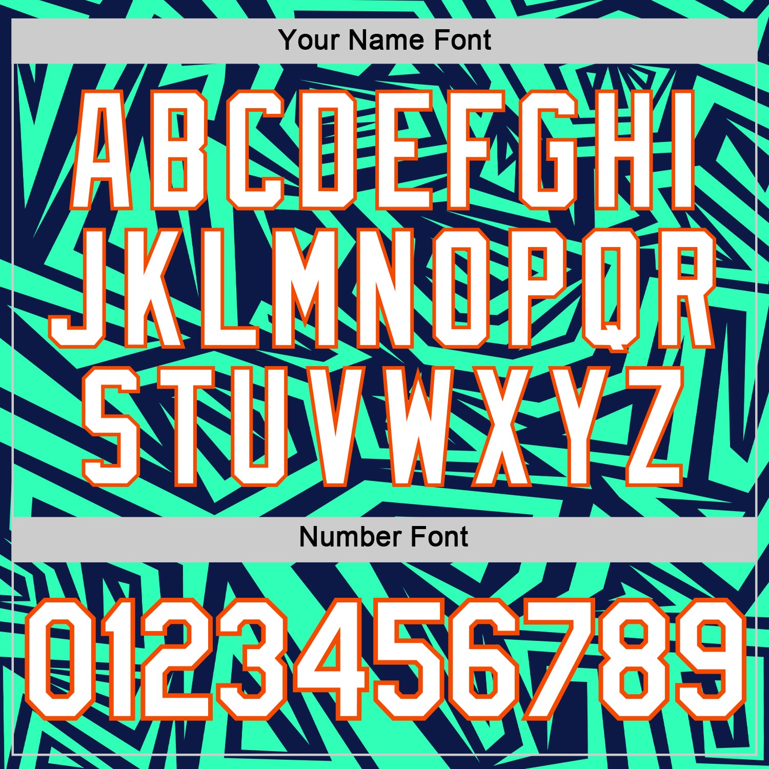 Custom Navy Pea Green-Orange 3D Esports Performance T-Shirt