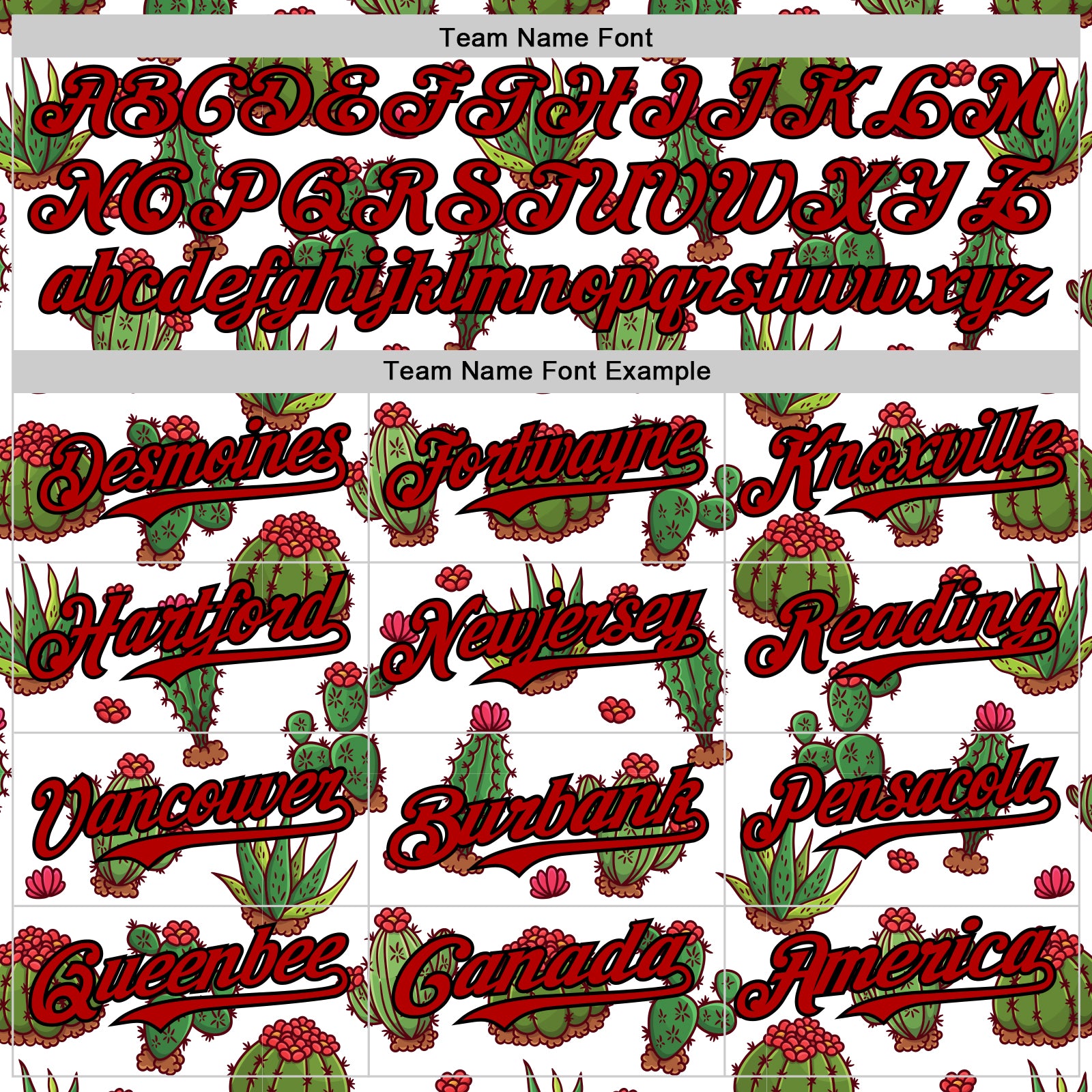 Custom White Red-Black 3D Mexican Cactus Authentic Baseball Jersey