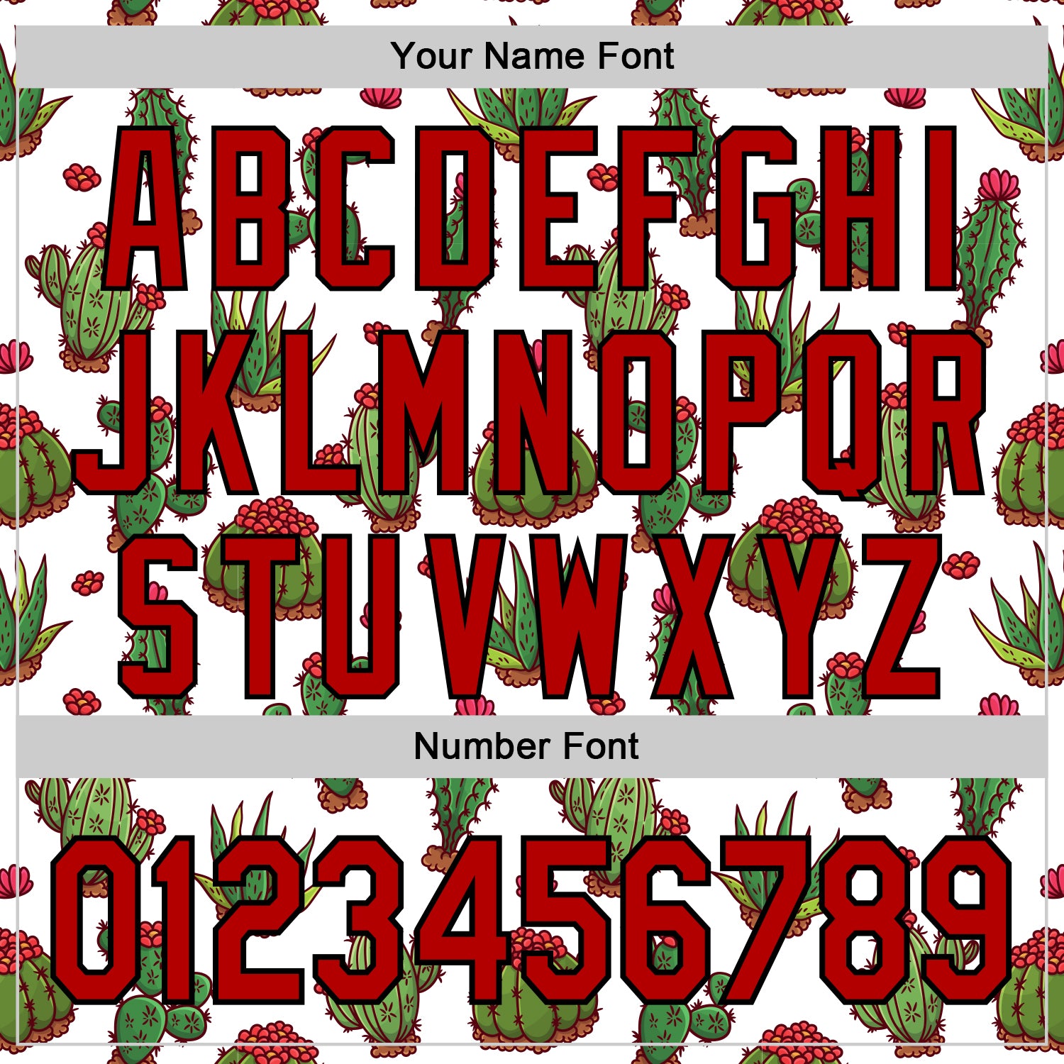 Custom White Red-Black 3D Mexican Cactus Authentic Baseball Jersey