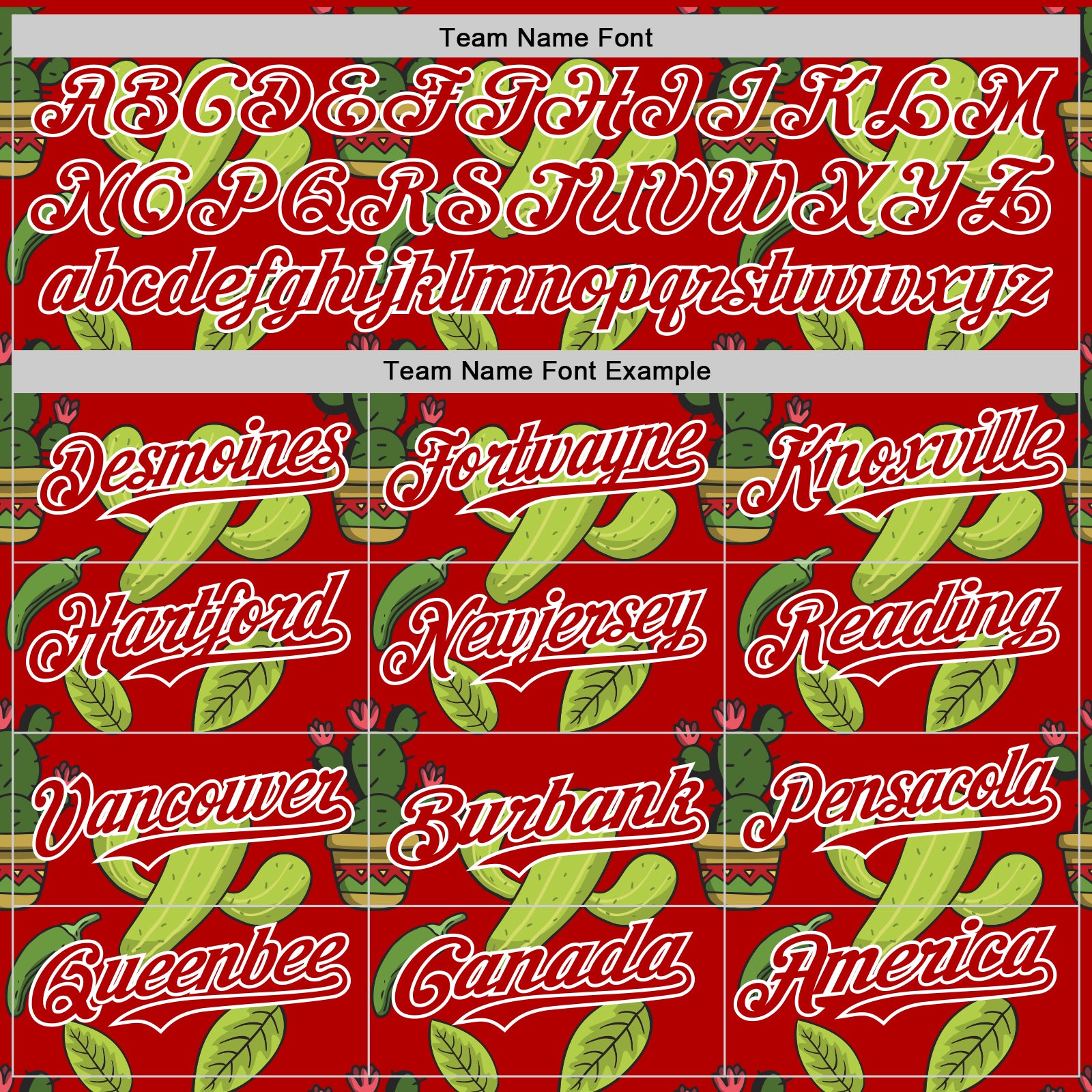 Custom Red White 3D Mexican Cactus Authentic Baseball Jersey