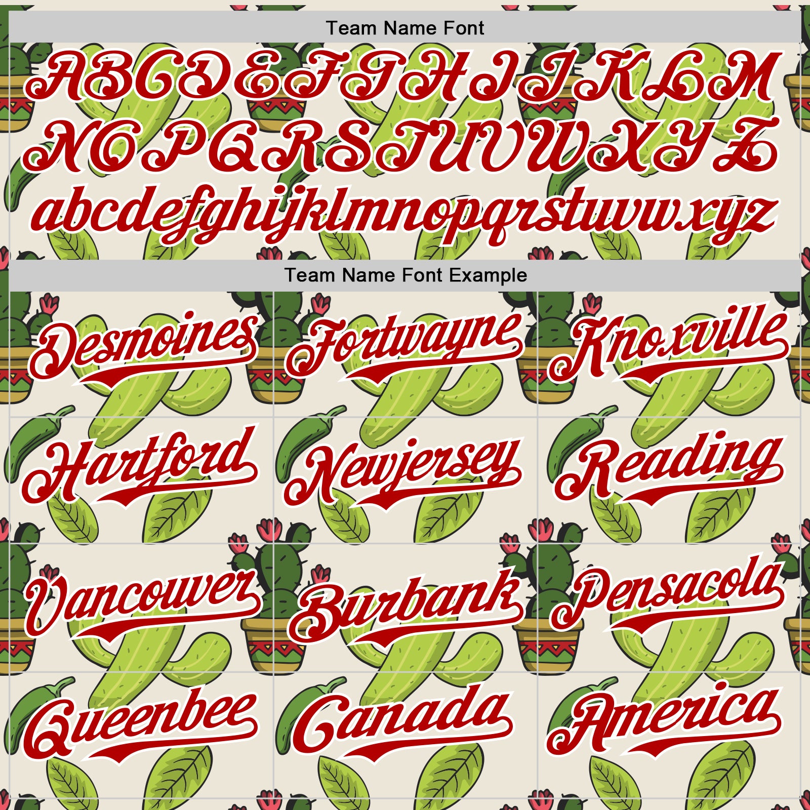 Custom Cream Red-White 3D Mexican Cactus Authentic Baseball Jersey