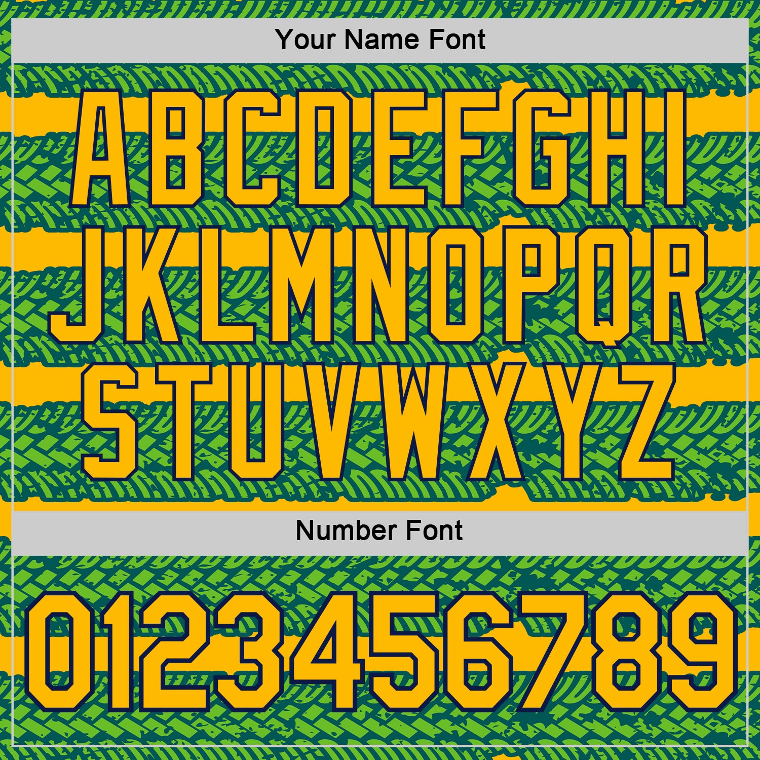 Custom Gold Aurora Green Midnight Green-Navy 3D Esports Performance T-Shirt