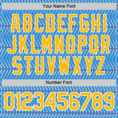 Custom Powder Blue Gold Cream Red-White 3D Esports Performance T-Shirt