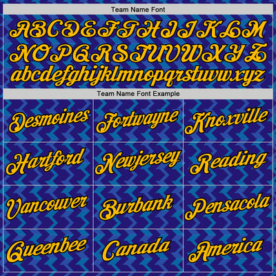 Custom Dark Purple Gold Blue-Black 3D Esports Performance T-Shirt