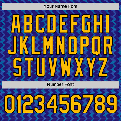 Custom Dark Purple Gold Blue-Black 3D Esports Performance T-Shirt