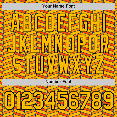 Custom Gold Orange US Navy Blue-Black 3D Esports Performance T-Shirt