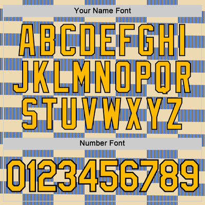 Custom Cream Gold Thunder Blue-Black 3D Esports Performance T-Shirt