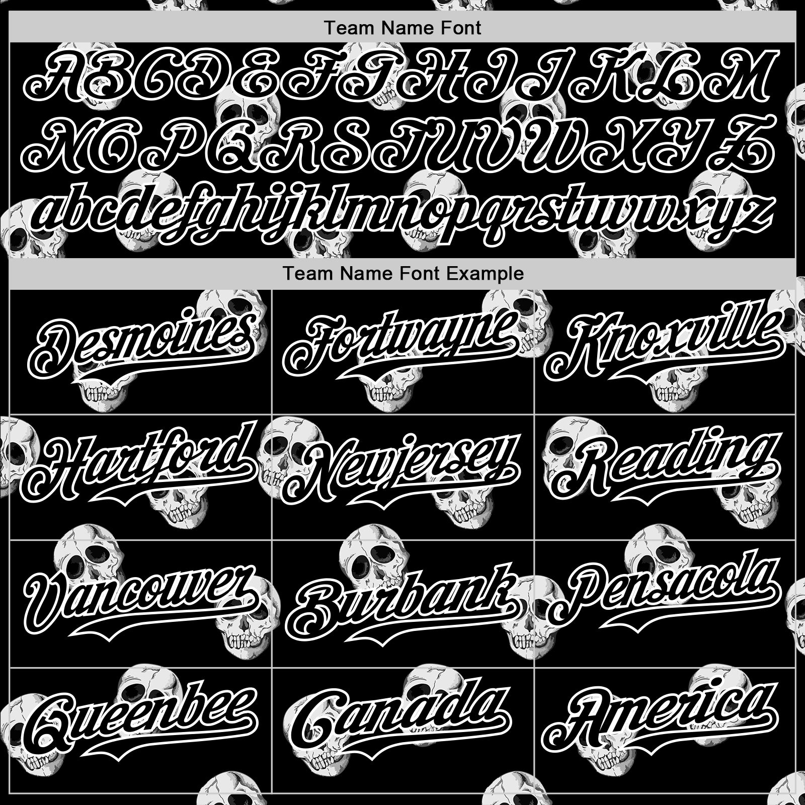 Custom Black White 3D Skull Authentic Baseball Jersey