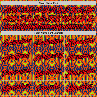 Custom Orange Fire Red US Navy Blue Aurora Green-Black 3D Esports Performance T-Shirt