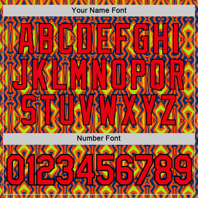 Custom Orange Fire Red US Navy Blue Aurora Green-Black 3D Esports Performance T-Shirt