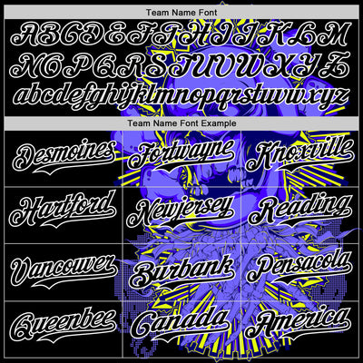 Custom Black White 3D Zombie Skull Authentic Baseball Jersey