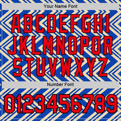 Custom Cream Fire Red Thunder Blue-Black 3D Esports Performance T-Shirt