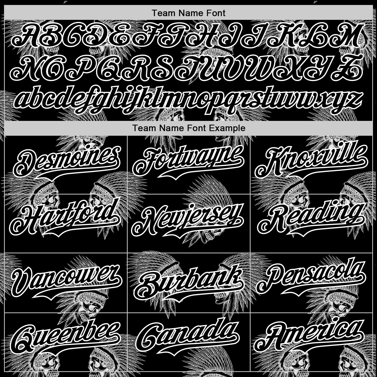 Custom Black White 3D Apache Skull Authentic Baseball Jersey