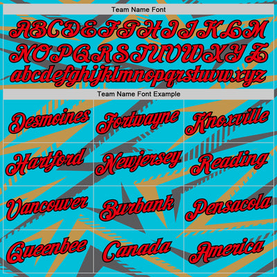 Custom Lakes Blue Fire Red Steel Gray Old Gold-Black 3D Esports Performance T-Shirt