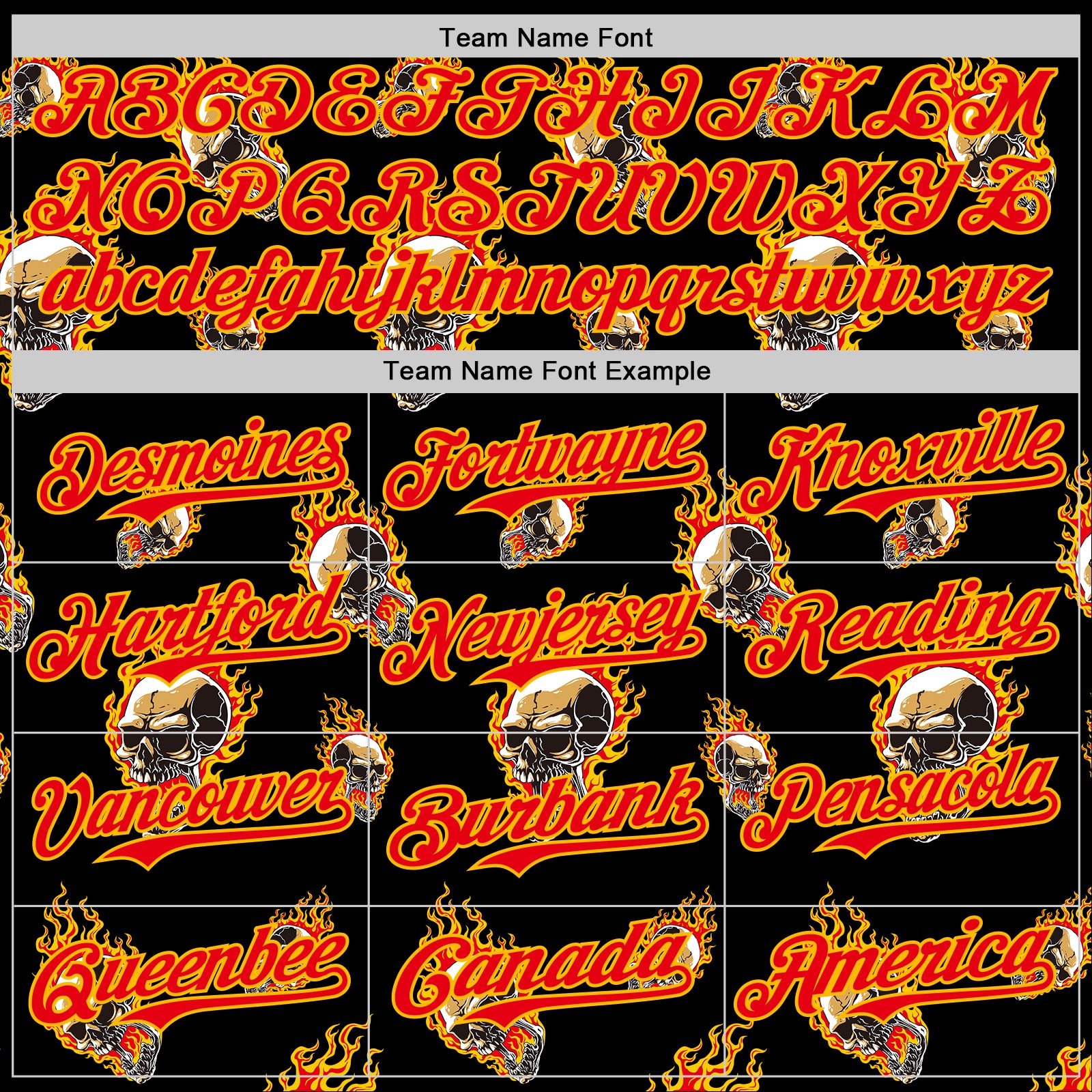 Custom Black Fire Red-Gold 3D Flame? Skull Authentic Baseball Jersey